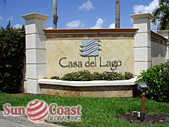 Casa Del Lago Community Sign